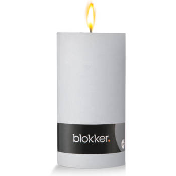 schoonmaken Aanpassing aanvulling Blokker rustieke cilinderkaars - kiezelgroen - 7x13 cm | Blokker