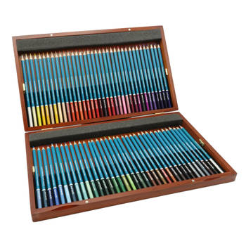 Mont Marte® premium aquarel potloden 72 stuks in houten kist