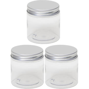 3x Mini weckpotje/inmaakpotje 100 ml van kunststof - Weckpotten