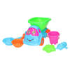 Blauw/roze zandbak speelauto 6-delig - Zandspeelsets