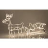 Decorative Lighting 3D rendier met slee lichtslang - 324 lampjes - warm wit licht