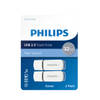 Philips FM32FD70D - USB 2.0 32GB - Snow - Grijs - 2 stuks