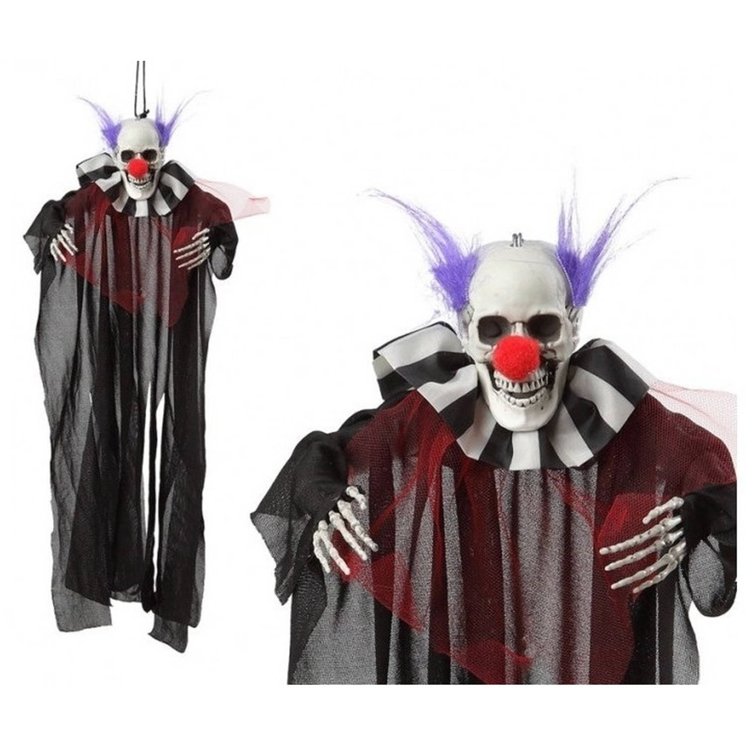 Horror Clown Feest Hangdecoratie Pop 46 Cm Horror Thema Feest Decoratie Killer Clown Hangversiering 