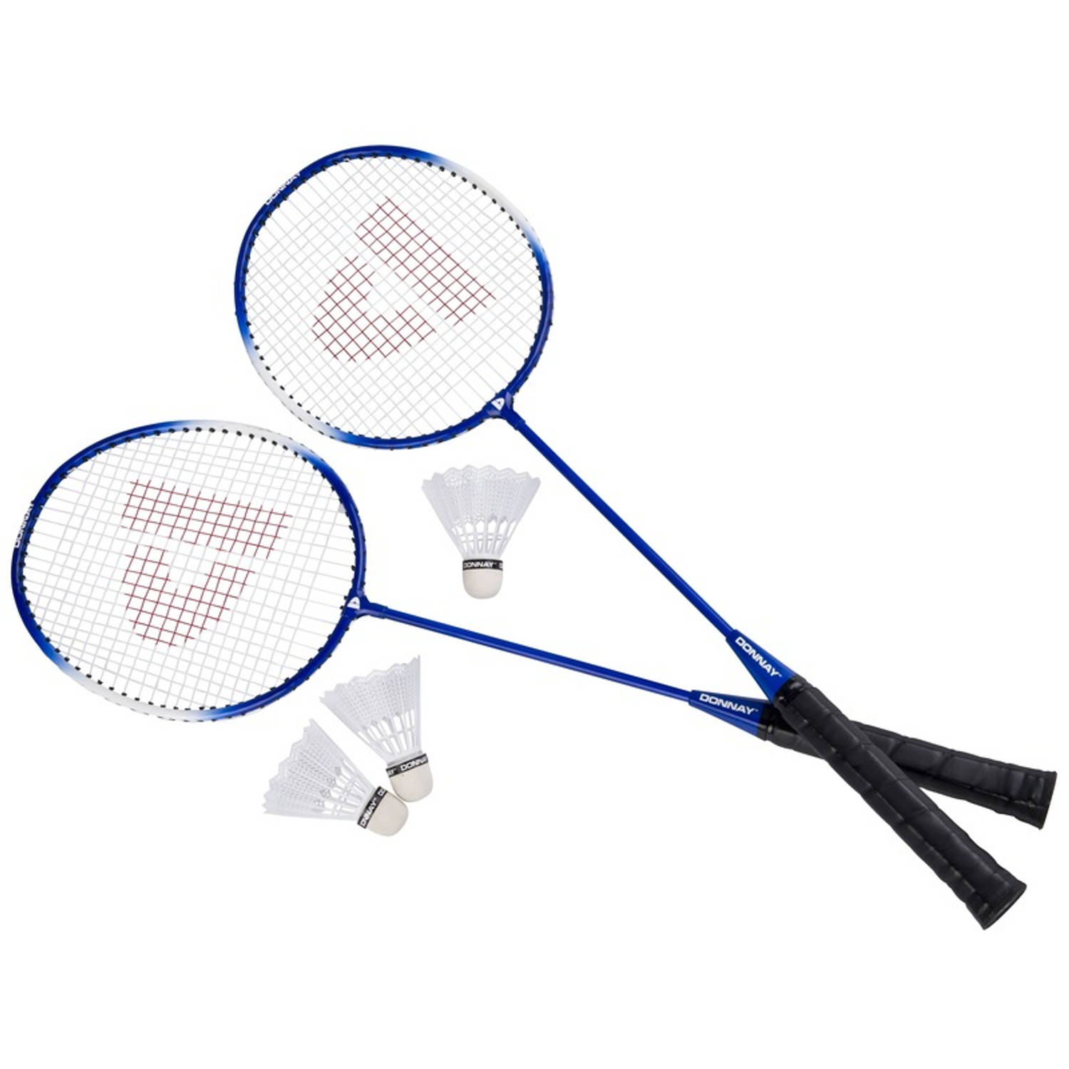 Donnay badmintonset blauw 6-delig 67 cm - Badmintonsets