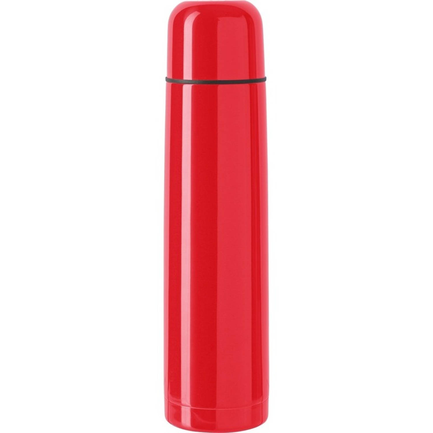 Grote waanidee Broederschap Inferieur RVS thermosfles/isoleerkan 1 liter rood - Thermosflessen | Blokker
