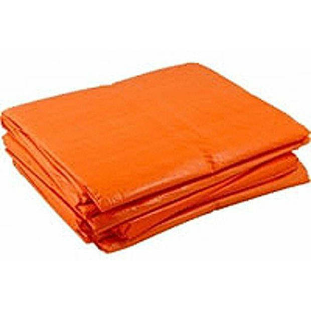 Oranje afdekzeil / dekkleed 3 x 4 m - Afdekzeilen