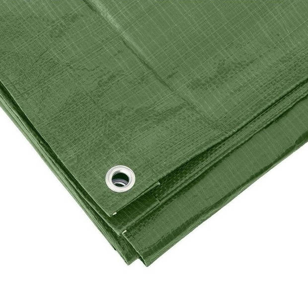Hoge kwaliteit afdekzeil / dekzeil groen 3 x 5 meter - Afdekzeilen
