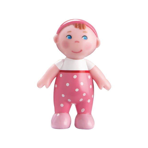 Little Friends poppenhuisbaby's Marie en Max meisjes 6 cm blauw/roze