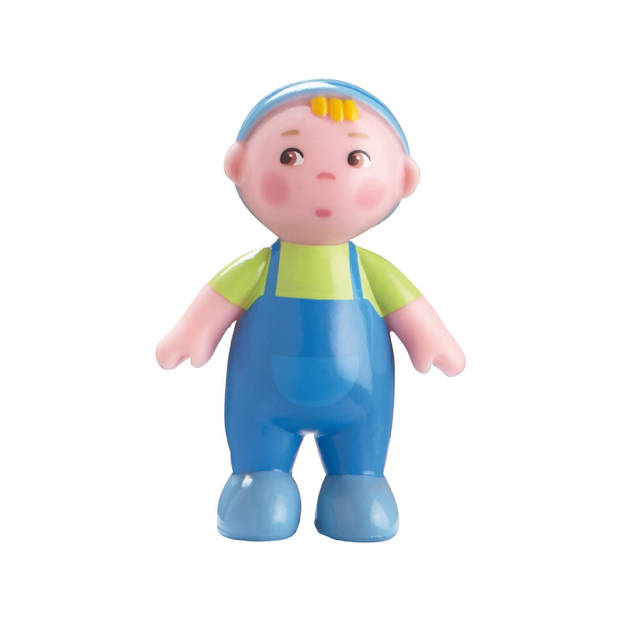 Little Friends poppenhuisbaby's Marie en Max meisjes 6 cm blauw/roze