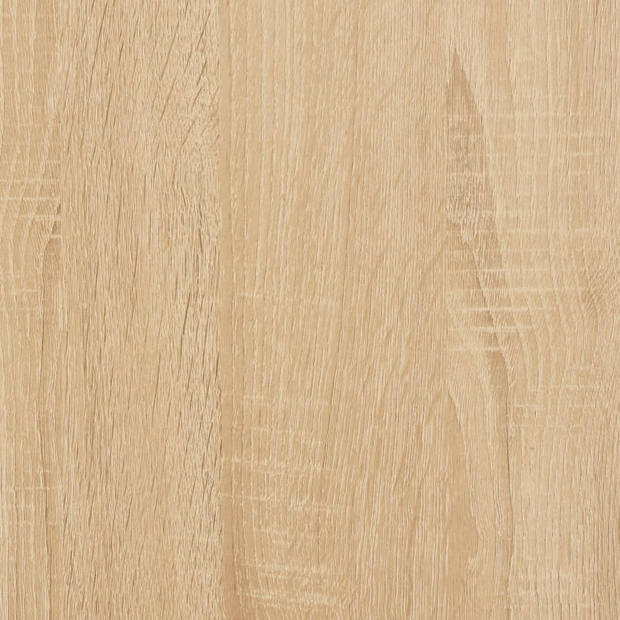 vidaXL Salontafel 90x50x35 cm bewerkt hout sonoma eikenkleurig