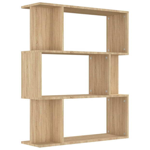 vidaXL Boekenkast/kamerscherm 80x24x96 cm bewerkt hout sonoma eiken