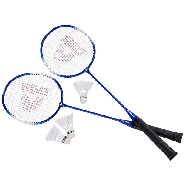 Donnay badmintonset blauw 6-delig 67 cm - Badmintonsets