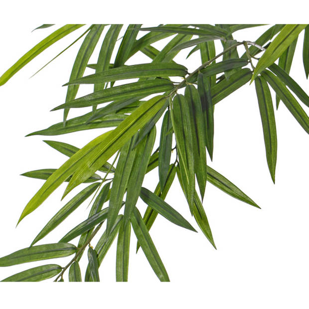 Groene Bamboe kunstplant hangende tak 82 cm UV bestendig - Kunstplanten
