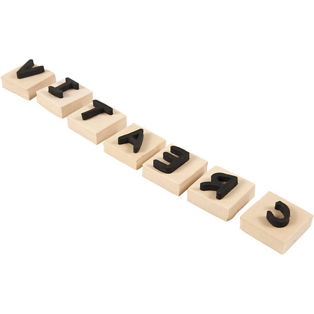 Creotime foam stempels letters & cijfers 3 x 3 cm 41-delig