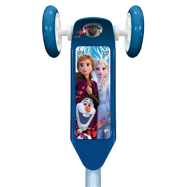 Disney Kinderstep Frozen 3-wiel kinderstep Meisjes Voetrem Blauw/Lichtblauw