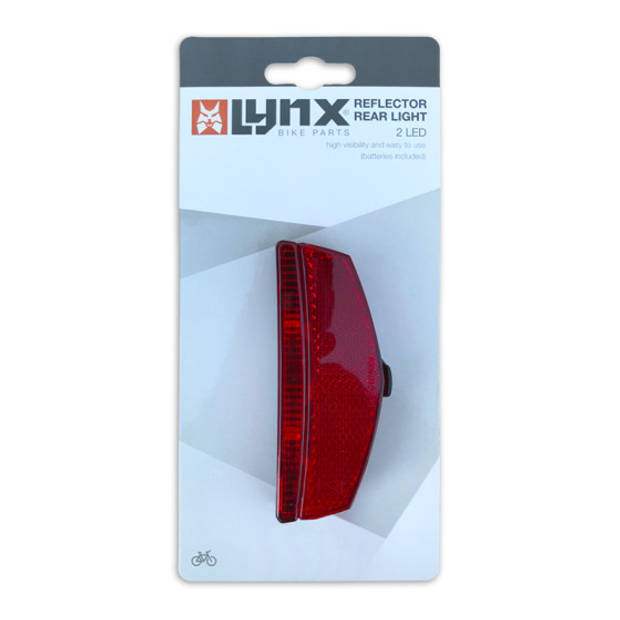 Lynx achterlicht Luxe 50-80 mm batterijen rood