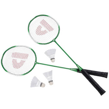 Donnay badmintonset groen 6-delig 67 cm - Badmintonsets