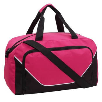 Sporttas 29 liter roze/zwart - Sporttassen