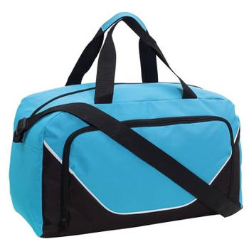 Sporttas 29 liter lichtblauw/zwart - Sporttassen