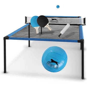 Slazenger Spyder Air Pingpongtafel Set - Tafeltennistafel - Incl. Pingpongballen en Pingpongbatjes - 240 x 120 x 63cm