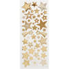 Creotime stickers kerststerren goud 10 x 24 cm 52-delig