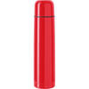 RVS thermosfles/isoleerkan 1 liter rood - Thermosflessen