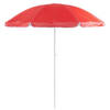 Rode strand parasol van nylon 200 cm - Parasols