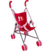 Haba Poppenbuggy Jule 63 cm rood/roze