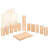 Small Foot werpspel Mini-Kubb Viking Game hout 18-delig