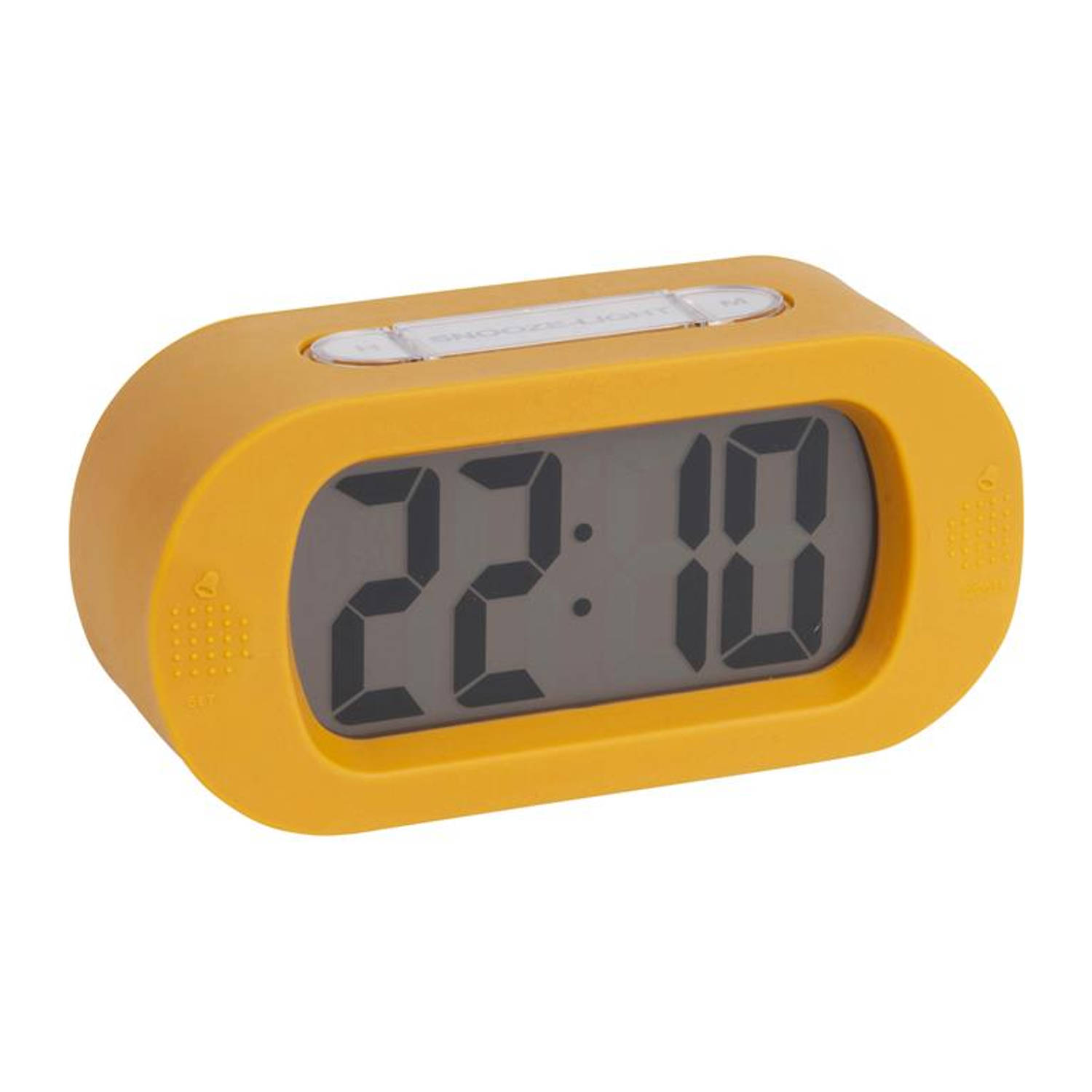 Karlsson Wekkers Alarm clock Gummy rubberized Geel online kopen