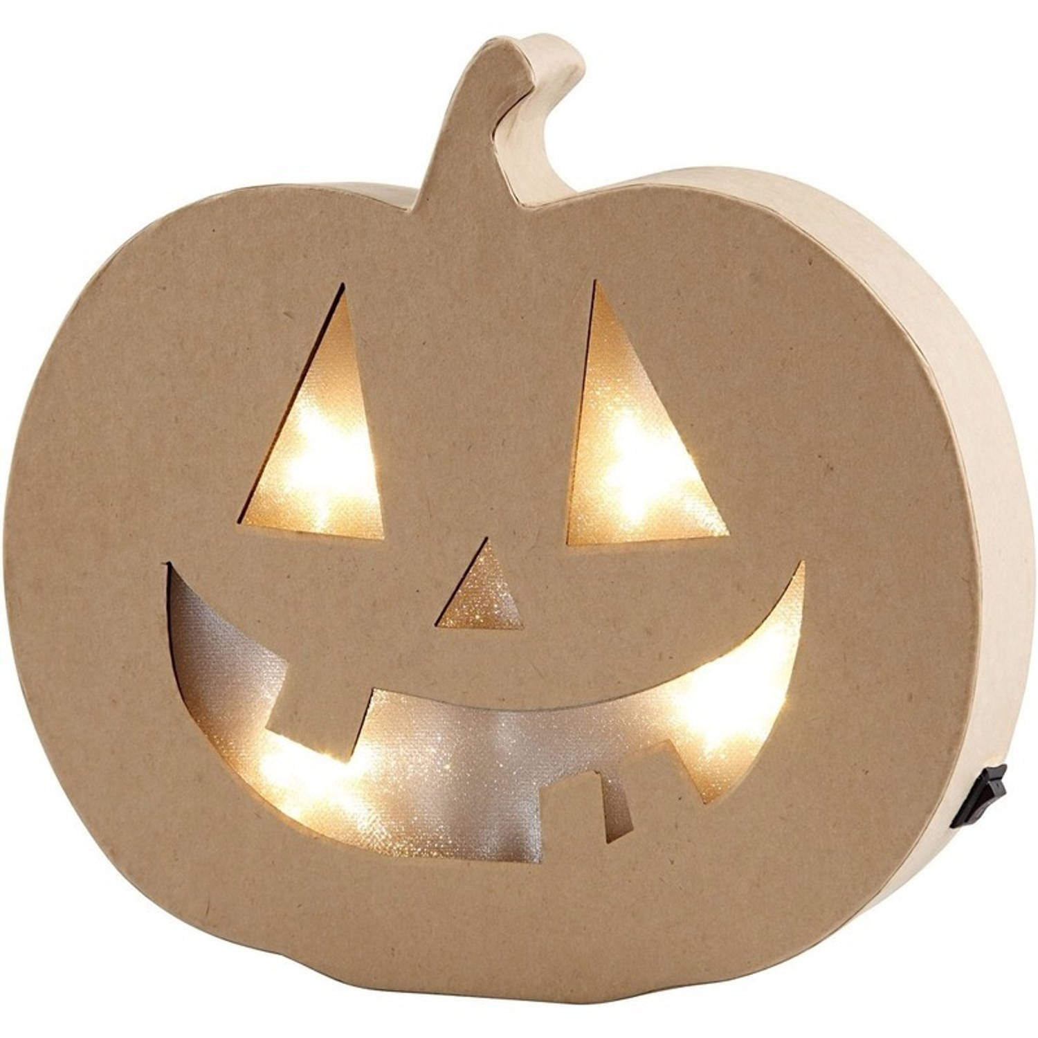 Buiten vijver musicus Halloween - Pompoen Halloween decoratie met licht 22 cm -  Feestdecoratievoorwerp | Blokker
