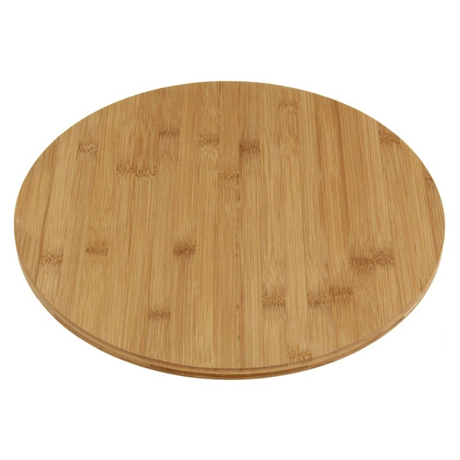 Draaiende hapjes serveer plank bamboe hout 35 cm - Kaasplankjes | Blokker
