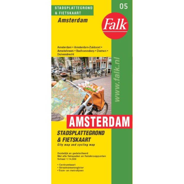Falk Stadsplattegrond & Fietskaart Amsterdam