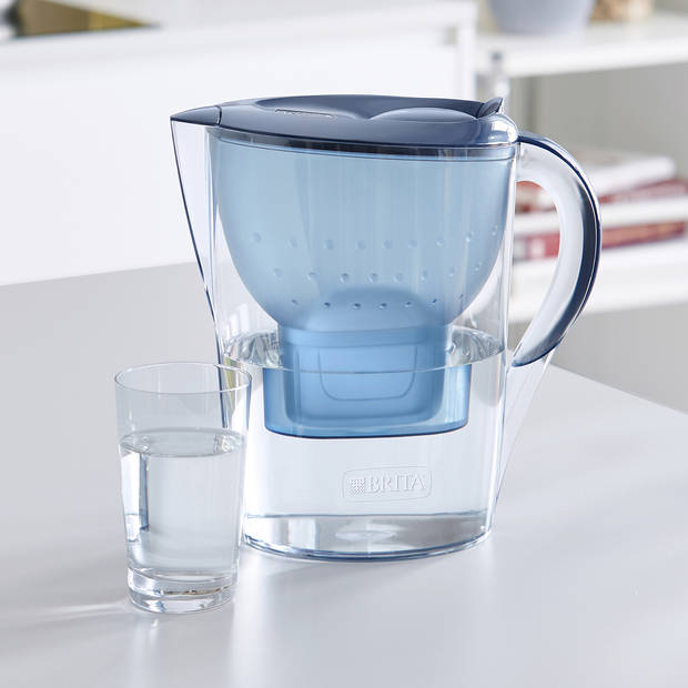 BRITA - Waterfilterkan Marella Cool - 2,4L - Blauw - incl. 3 MAXTRA+ Waterfilterpatronen - Voordeelverpakking