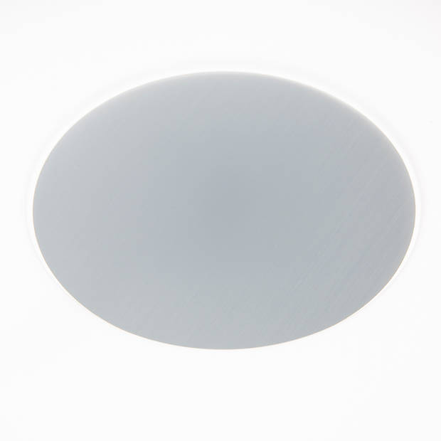 Reality plafondlamp Castor 34 x 7 cm chroom/wit 2-delig