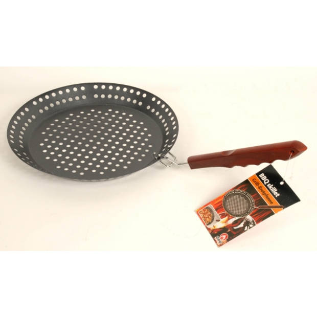 1x Barbecue/bbq pannen 32 cm - Barbecuepannen