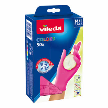 Vileda Handschoenen Colors 50 M/L