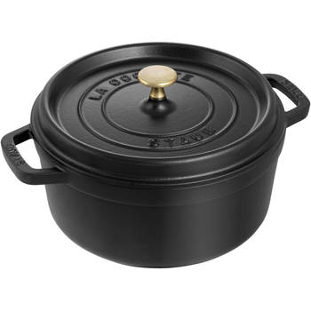 Staub Braadpan / Cocotte - Zwart - ø 24 cm / 3.8 liter