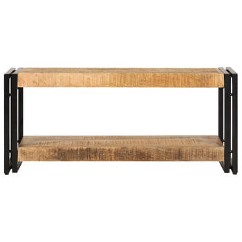 The Living Store Halkast Antieke Stijl - Mangohout - 90x30x40cm - Handgemaakt