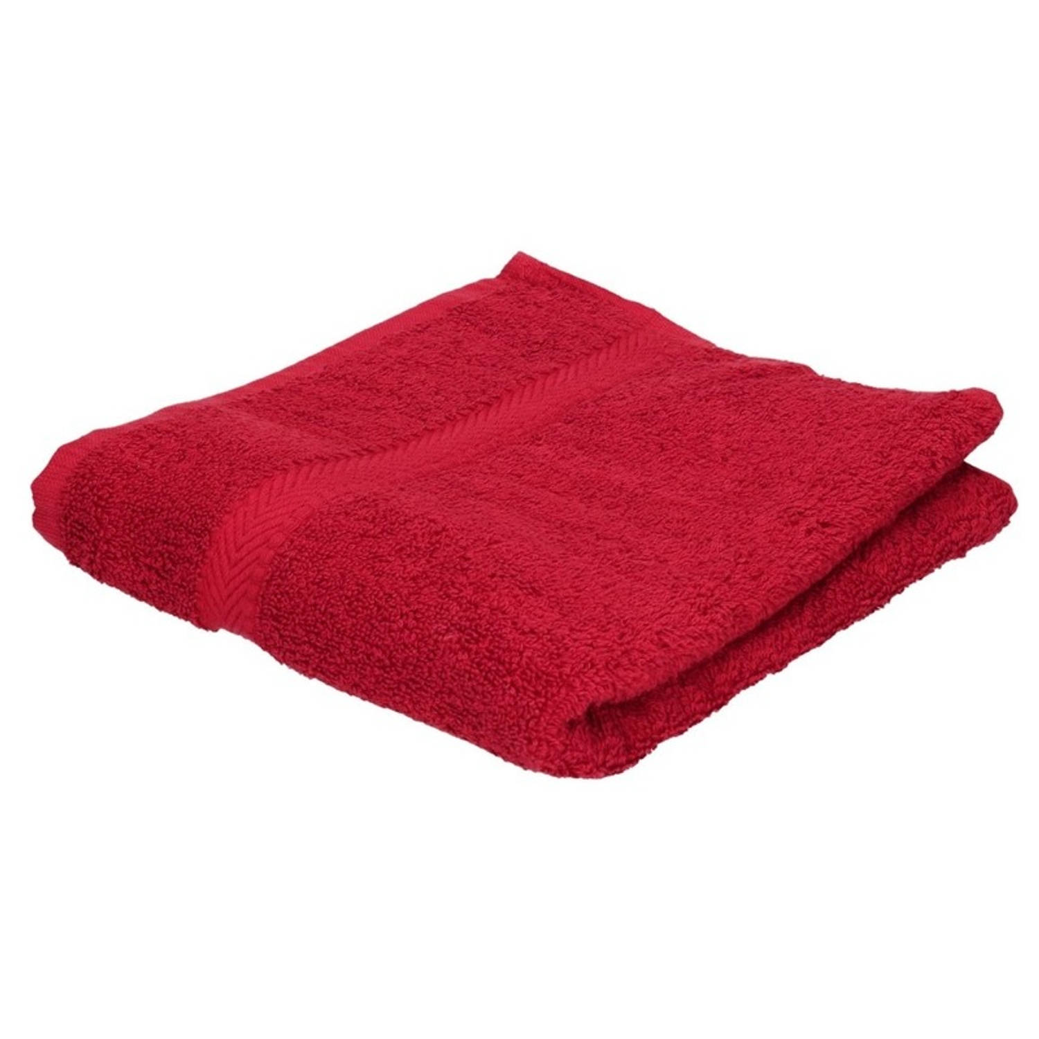 Ijver recept terrorisme Voordelige badhanddoek rood 70 x 140 cm 420 grams - Badhanddoek | Blokker