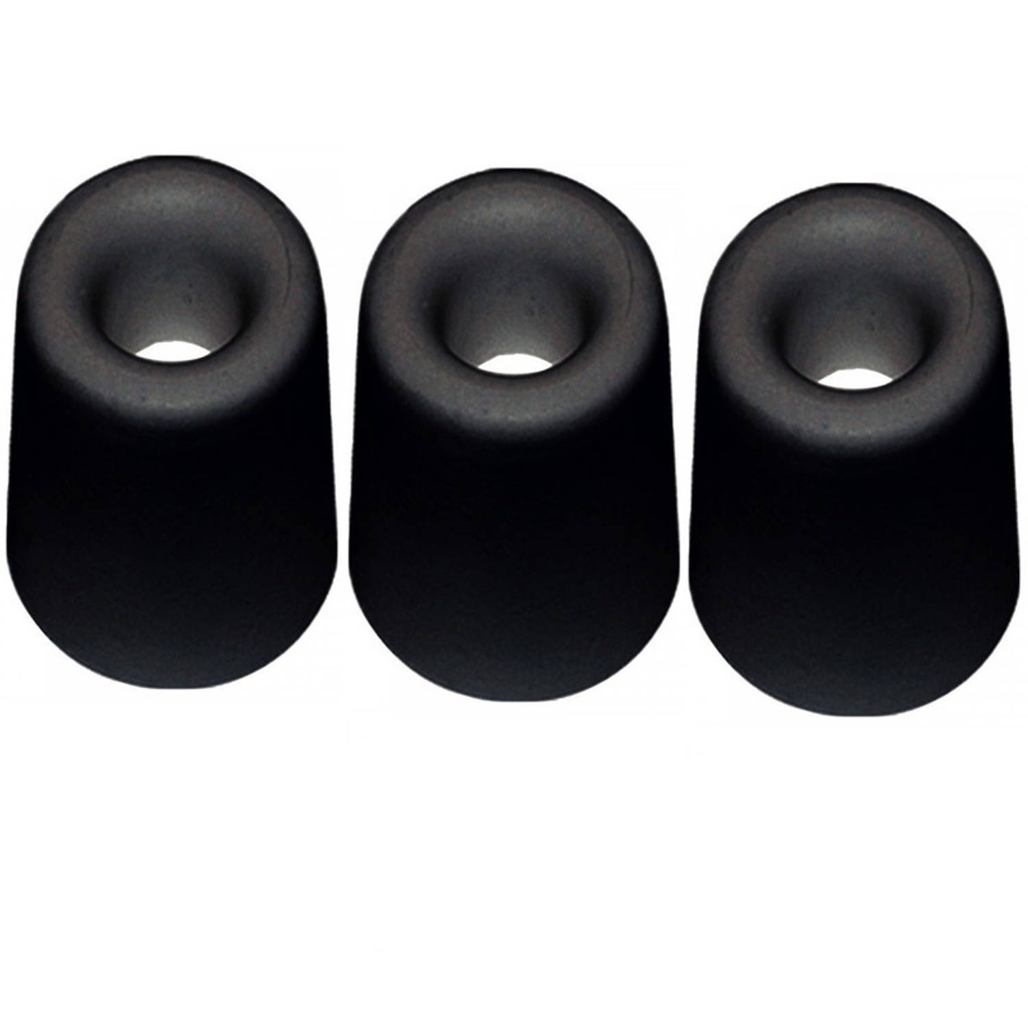 Mainstream Verdachte Hallo 3x Deurbuffer / deurstopper zwart rubber 35 x 30 mm - Deurstoppers | Blokker