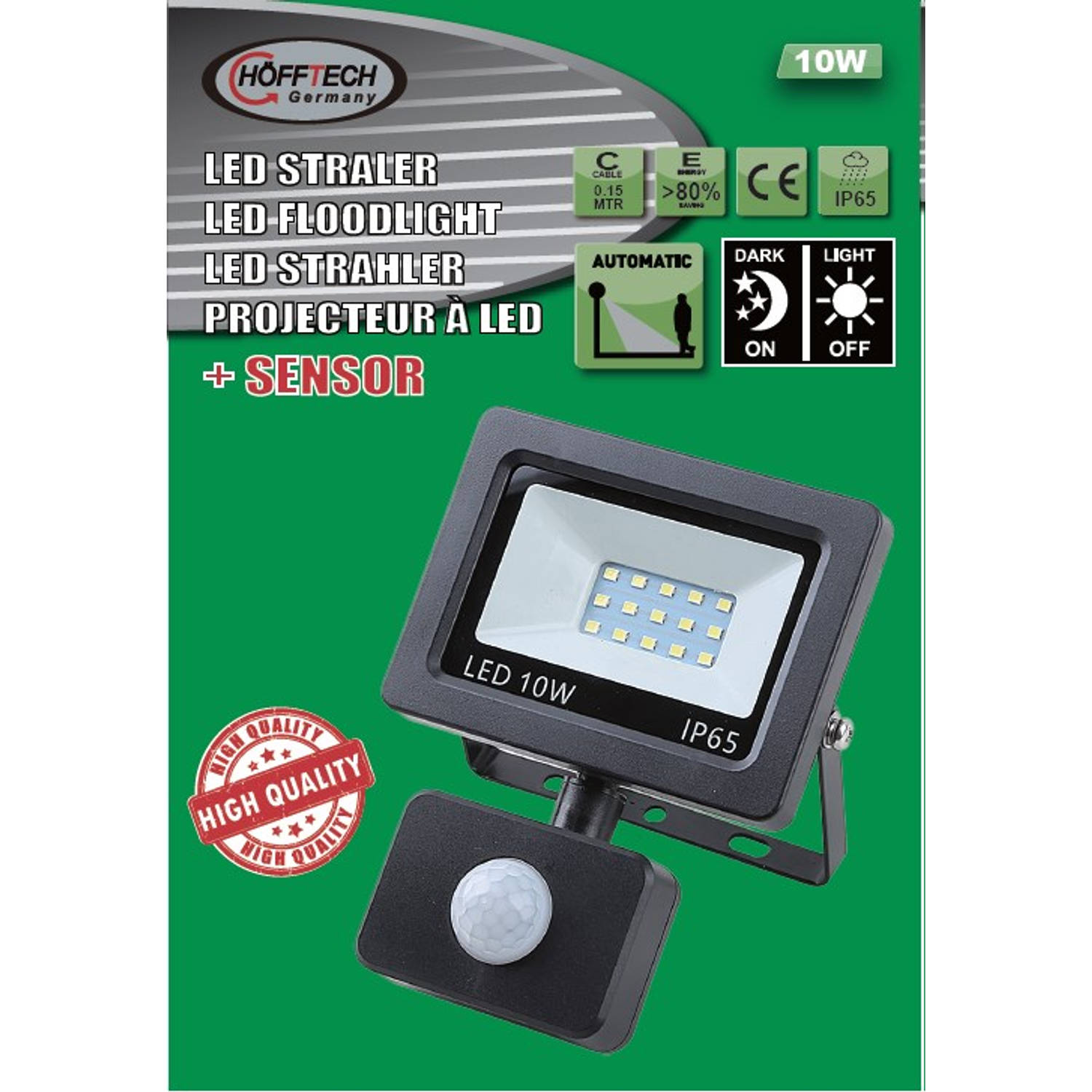 paspoort Vader Vergemakkelijken Hofftech LED Straler / Bouwlamp - SMD Sensor - 10 Watt | Blokker