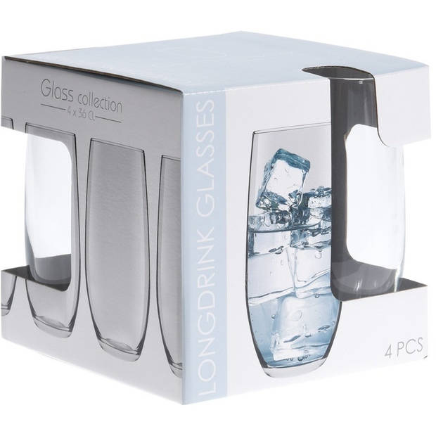 12x luxe Waterglazen set van 360 ml - Drinkglazen