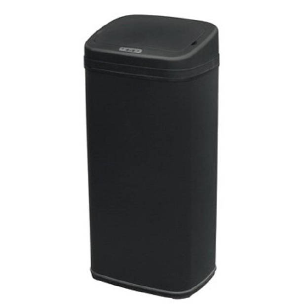 4cookz® Clever Square Black sensor prullenbak - 30 liter - zwart