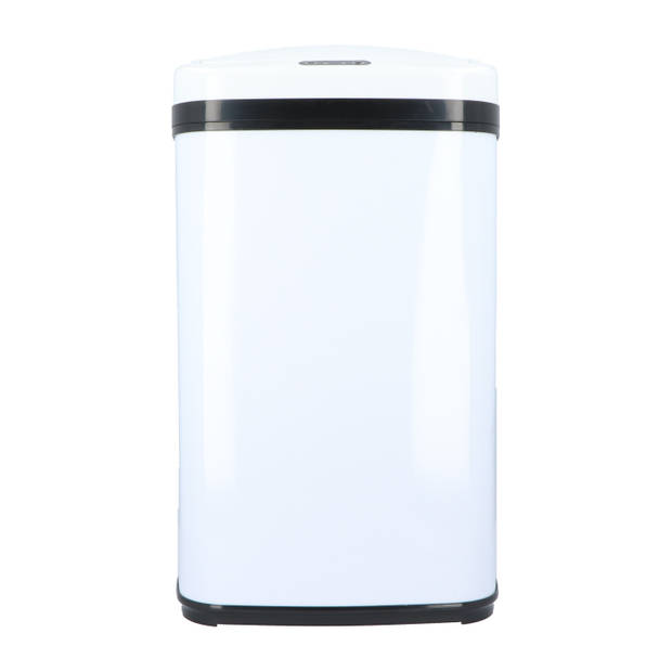 4cookz® Clever Square White sensor prullenbak - 30 liter - wit