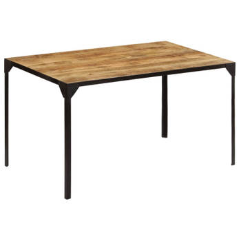 vidaXL Eettafel 140x80x76 cm massief mangohout