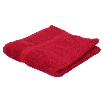 Badkamer/douche handdoeken rood 70 x 140 cm - Badhanddoek