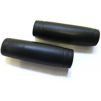 Fiets handvatten set rubber zwart 22 x 110 mm - Fietshandvatten