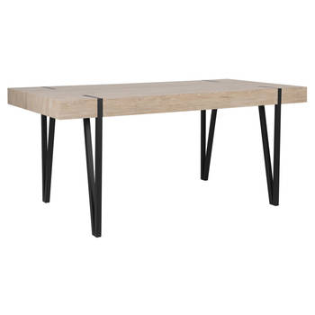 Beliani ADENA - Eettafel-Lichte houtkleur-MDF