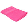Badkamer/douche handdoeken fuchsia roze 70 x 140 cm - Badhanddoek